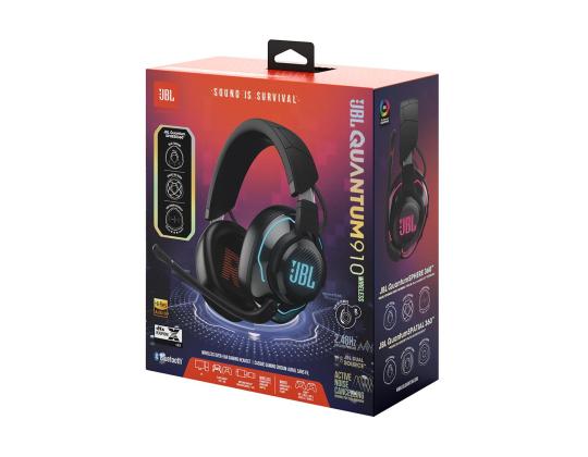 JBL Quantum 910 Wireless, musta - Gamer langattomat kuulokkeet
