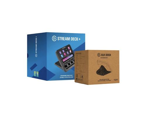 Elgato Stream Deck + ja XLR-telakka, musta - Stream-tulonohjauspöytäpaketti
