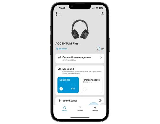 Sennheiser ACCENTUM Plus Wireless, melunvaimennus, musta - Langattomat over-the-ear kuulokkeet