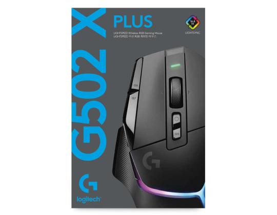 Logitech G502 X PLUS, musta - Langaton optinen hiiri