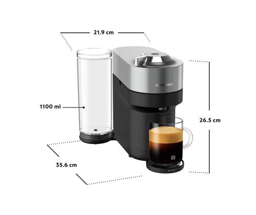 Krups Nespresso Vertuo Pop+, titaani - Kapselikahvinkeitin