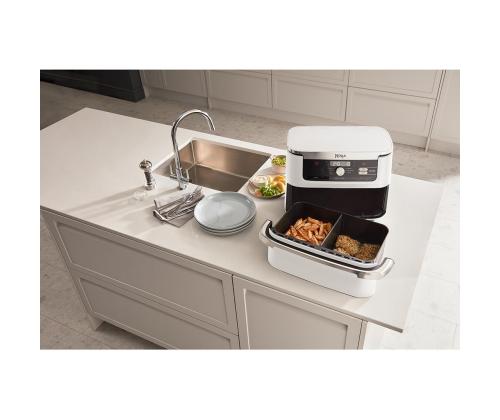 Ninja Foodi FlexDrawer Dual, 10,4 L, 2470 W, valkoinen - Kuumailmapannu
