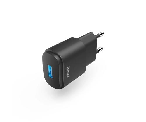 Hama Charger, 6 W, USB-A, musta - Verkkolaite