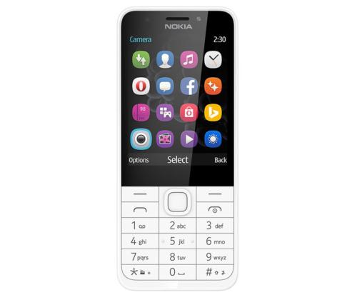 Nokia 230 Dual SIM, valkoinen - Matkapuhelin