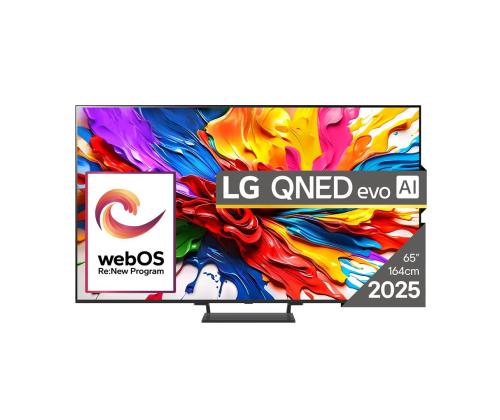LG QNED93 evo AI, 65'', 4K UHD, QLED, Mini LED, musta - Televisio