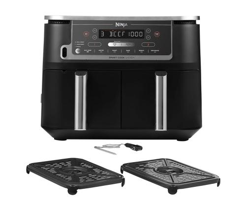 Ninja Foodi MAX Dual Zone, keittolämpömittarilla, 9,5 L, 2470 W, musta - Kuumailmapannukeitin