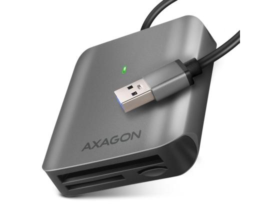 AXAGON CRE-S3 SuperSpeed USB-A UHS-II -lukija, tummanharmaa - Muistikortinlukija