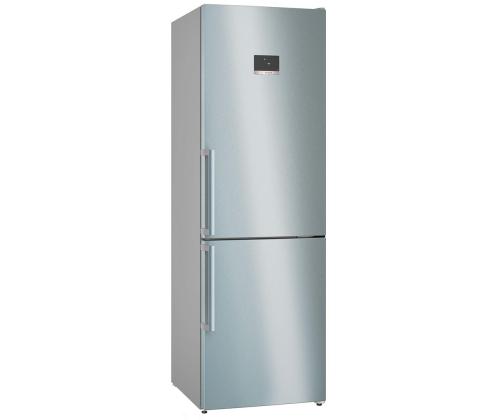 Bosch, NoFrost, 321 L, korkeus 186 cm, ruostumatonta terästä - Jääkaappi ja pakastin