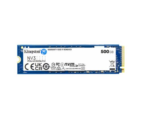 Kingston NV3, 500 GB, M.2, PCIe 4.0, sininen - SSD-levy