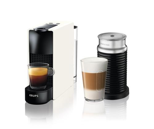 Krups Nespresso Essenza Mini, valkoinen - Kapselikahvinkeitin + Aeroccino