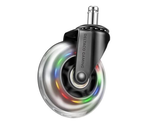 Deltaco GAM-141, 5 kpl, värilliset - Pyörät pelituoliin