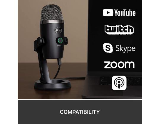 Sininen Yeti Nano, 3,5 mm, USB, must - Mikrofoni