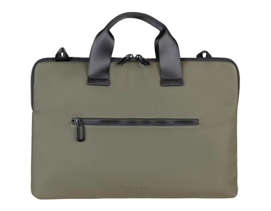 Tucano Gommo Slim Brief, 16´´, vihreä - Kannettavan tietokoneen laukku