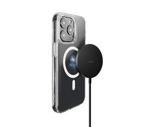 Puro Magnetic Wireless, USB-C, MagSafe, 1 m, musta - Langaton laturi