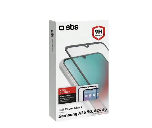 SBS Full Cover Glass Näytönsuoja, Samsung Galaxy A25/A24 - Näytönsuoja