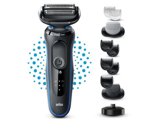 Braun Series 5 AutoSense Wet & Dry, musta/sininen - Parranajokone