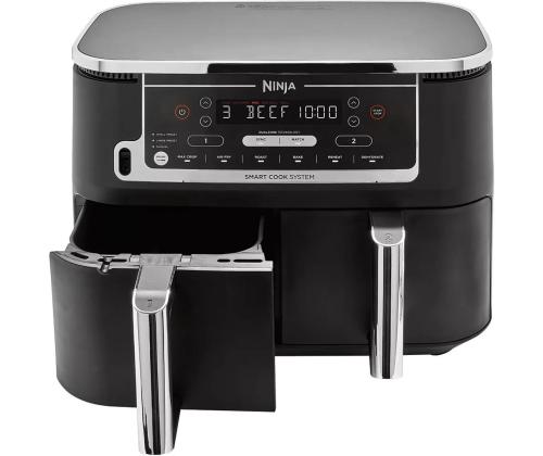 Ninja Foodi MAX Dual Zone, keittolämpömittarilla, 9,5 L, 2470 W, musta - Kuumailmapannukeitin