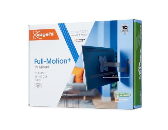 Vogel´s Full-Motion, 19"-43", musta - TV-seinäteline