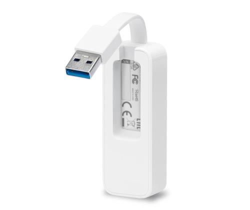 TP-Link UE300, USB 3.0 -> Ethernet, valkoinen - Verkkosovitin