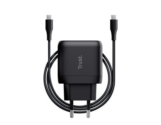 Trust Maxo, 45 W, USB-C, musta - Virtalähde