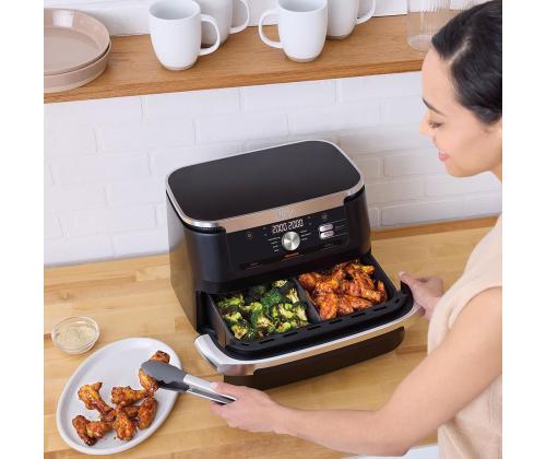 Ninja Foodi FlexDrawer Dual, 10,4 L, 2470 W, musta - Kuumailmapannu