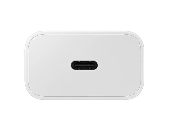 Samsung, USB-C, 25 W, valkoinen - Virtalähde ja USB-C-kaapeli