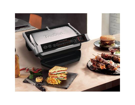 Tefal Optigrill+ Initial, 2000 W, ruostumaton teräs - Pöytägrilli