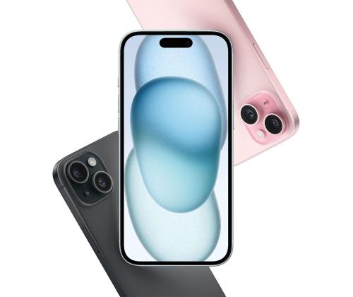 Apple iPhone 15, 128 GB, musta - Älypuhelimet