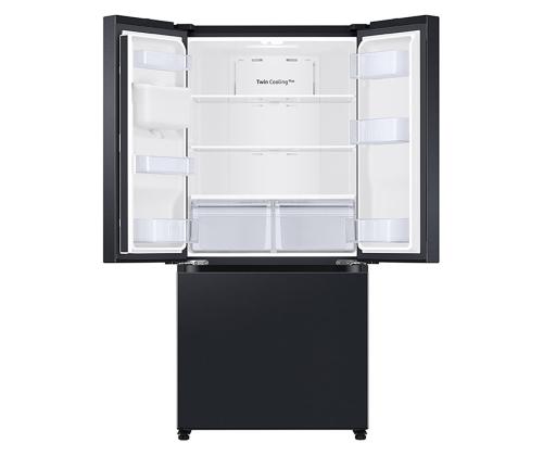 Samsung, ranskalainen ovi, NoFrost, 495 L, 178 cm, musta - SBS-Külmik