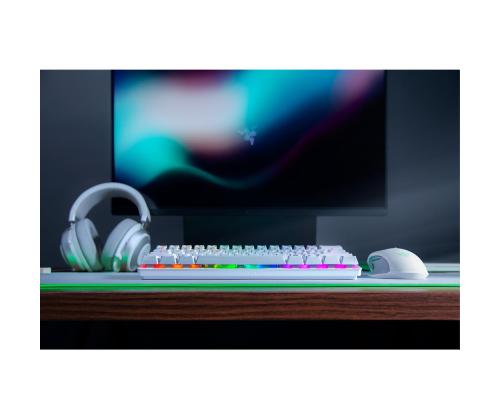 Razer Huntsman Mini Mercury Edition Purple Switch, SWE, valkoinen - Näppäimistö - Näppäimistö