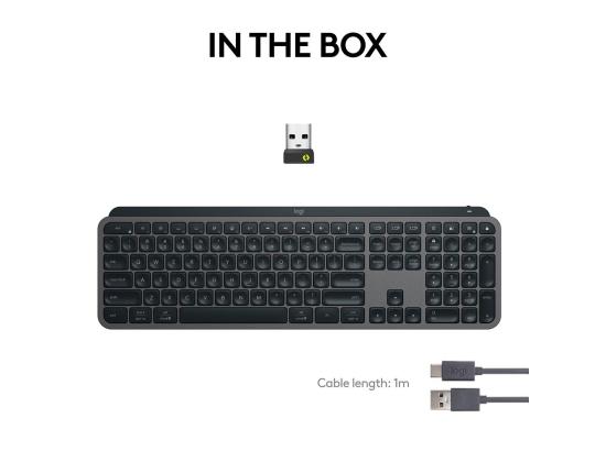 Logitech MX Keys S, US, musta - Langaton näppäimistö