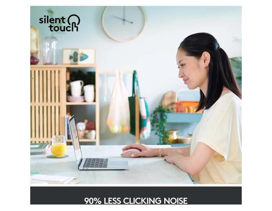 Logitech Signature M650, äänetön, vaaleanpunainen - langaton optinen hiiri