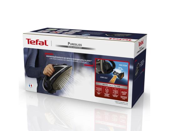 Tefal Puregliss, 3000 W, musta - Höyrysilitysrauta