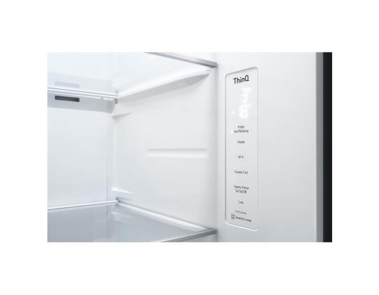 LG, vesi- ja jääannostelija, 635 L, korkeus 179 cm, musta - SBS jääkaappi