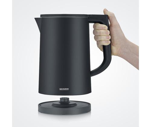 Vedenkeitin temp.reg Severin, musta 1,7 L