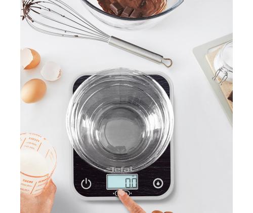 Tefal Optiss, tummanharmaa - Keittiövaaka