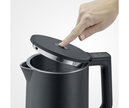 Vedenkeitin temp.reg Severin, musta 1,7 L