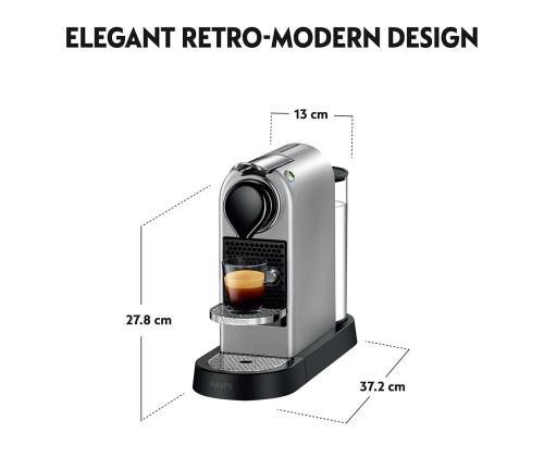 Krups Nespresso Citiz, hopea - Kapselikahvinkeitin