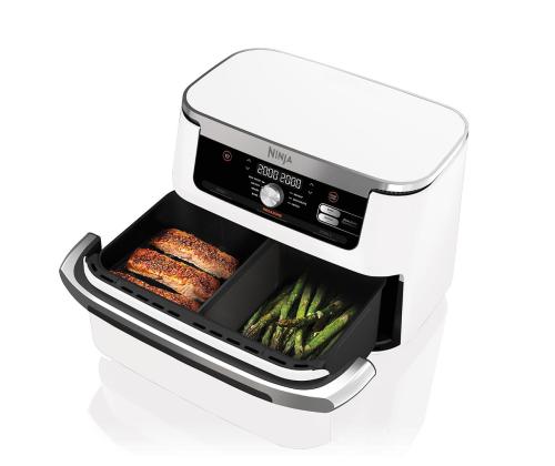 Ninja Foodi FlexDrawer Dual, 10,4 L, 2470 W, valkoinen - Kuumailmapannu