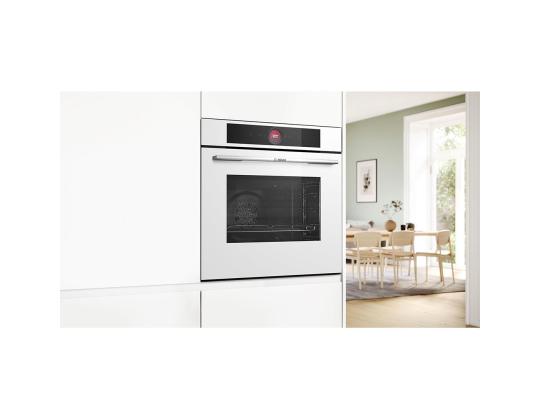 Bosch, Series 8, pyrolyyttinen puhdistus, 71 L, valkoinen - Integroitu uuni