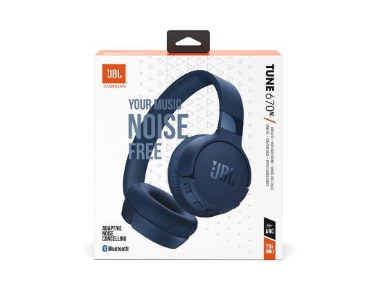 JBL Tune 670NC, mukautuva melunvaimennus, sininen - langattomat korvakuulokkeet