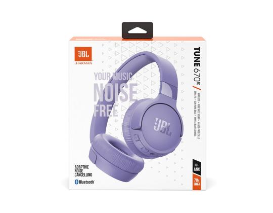 JBL Tune 670NC, mukautuva melunvaimennus, violetti - langattomat korvakuulokkeet