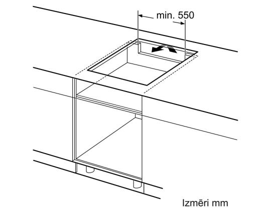 Bosch series 4, leveys 59,2 cm, kehyksetön, musta - Integroitu induktioliesi