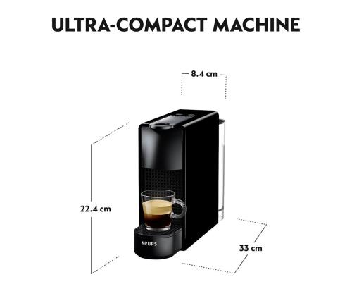 Krups Nespresso Essenza Mini, musta - Kapselikahvinkeitin