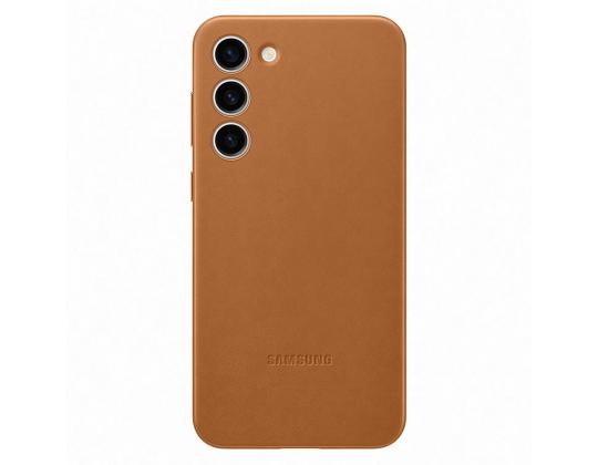 SAMSUNG Galaxy S23+, ruskea - Nahkakotelo