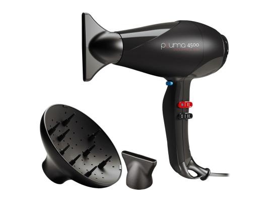 GA.MA Pluma 4500 Endurance Ion, 2400 W, musta - Hiustenkuivain