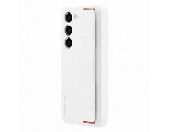 SAMSUNG Galaxy S23, Silicone Grip Case, valkoinen - Kotelo