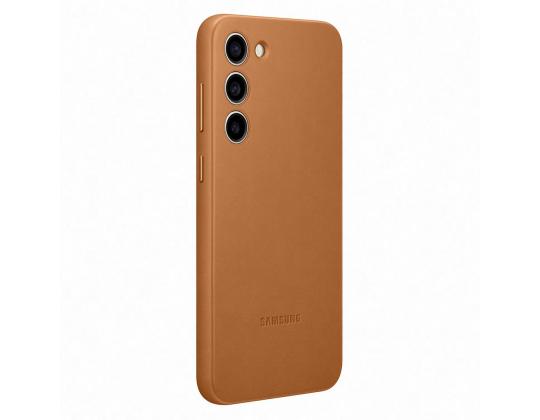 SAMSUNG Galaxy S23+, ruskea - Nahkakotelo
