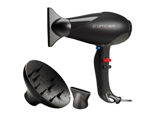 GA.MA Pluma 4500 Endurance Ion, 2400 W, musta - Hiustenkuivain