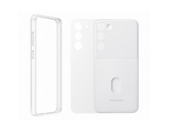 SAMSUNG kehyskuori, Galaxy S23+, valkoinen - Älypuhelimen kotelo